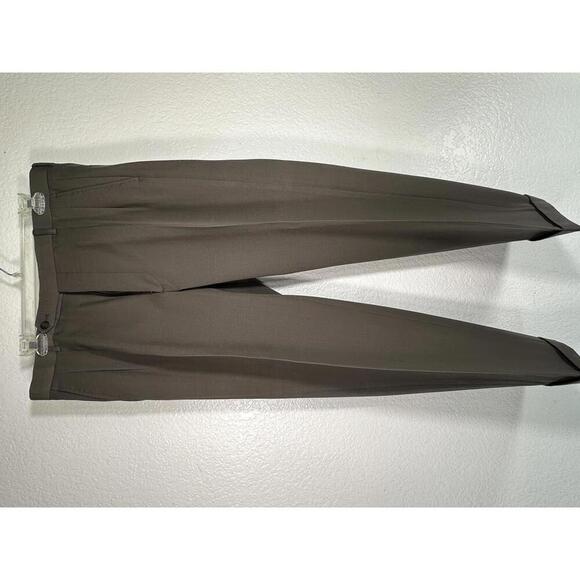 Oscar de la Renta Other - Vtg 80s Oscar De La Renta Wool Dress Pants Sz 35 Tailored Classic Brown